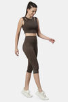 Enamor Medium Impact Sports Bra - Olive Night — thumbnail 4